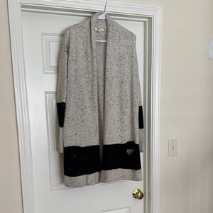 Lovestitch Speckled Gray and Black Cardigan